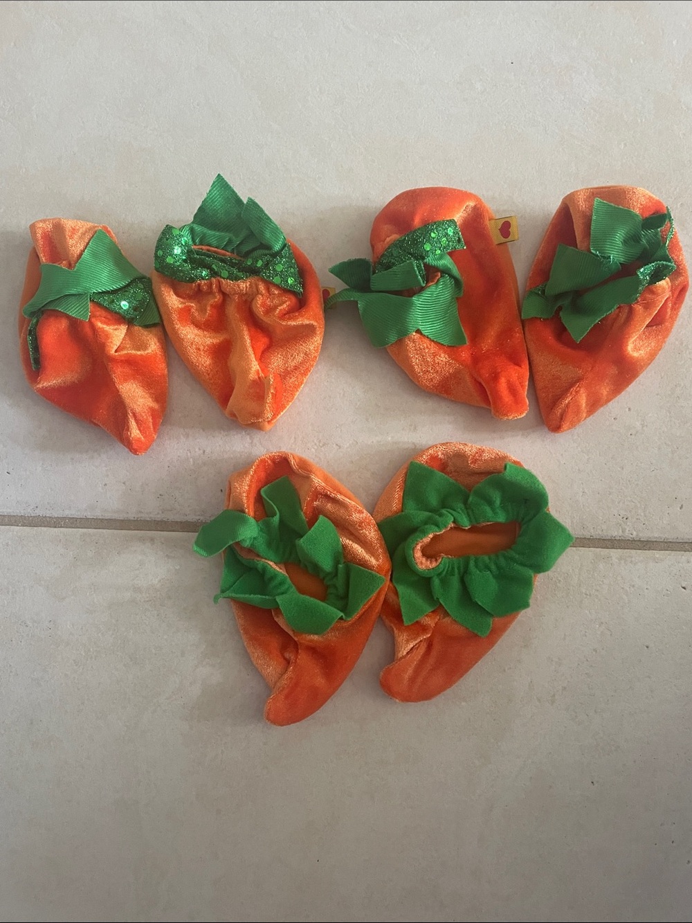 Build A Bear Pumpkin Socks/Shoes